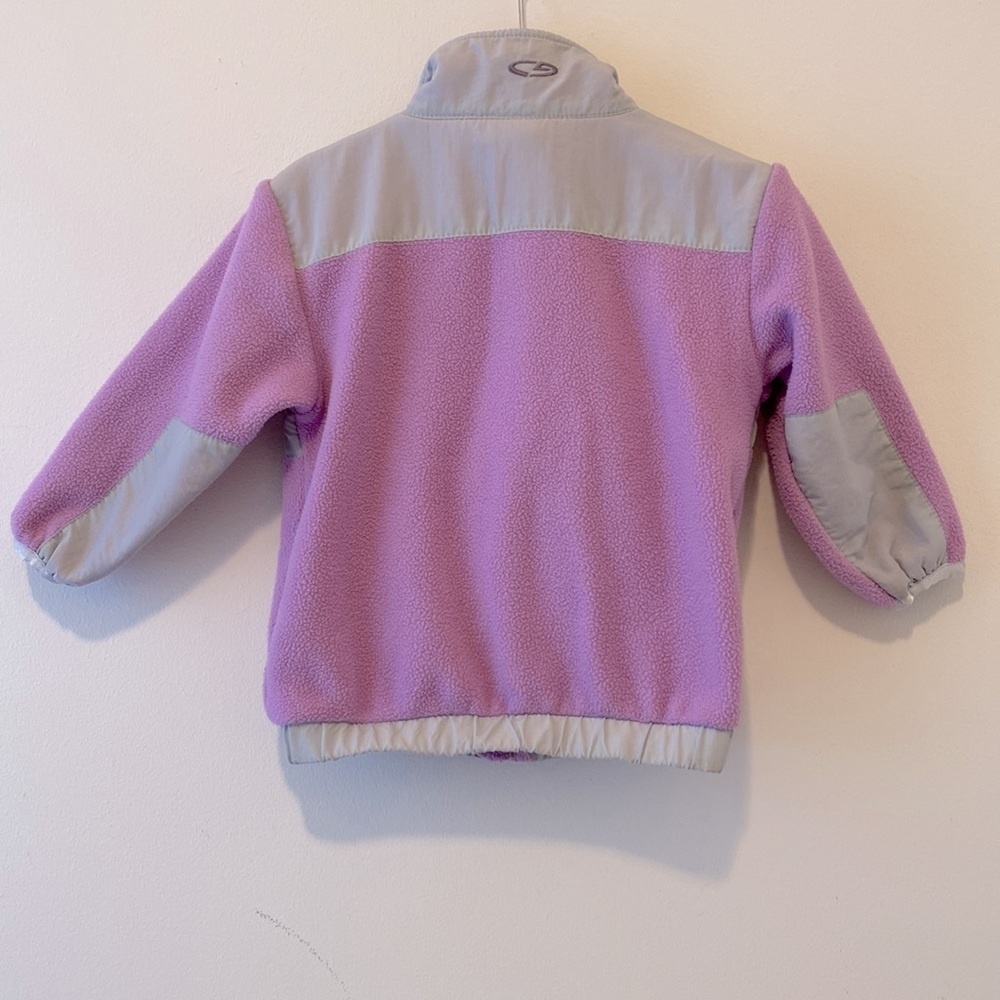 Baby girls fleece zip up Size 18M purple & gray - Picture 4 of 4